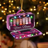 Royal Fight Personalized Nail Ornament,Nail Technician Ornament, Nail Technician Ornaments, Makeup Ornaments Makeup Christmas Ornament, Nail tech Gifts, Nail Technician Gifts (Nail 4)